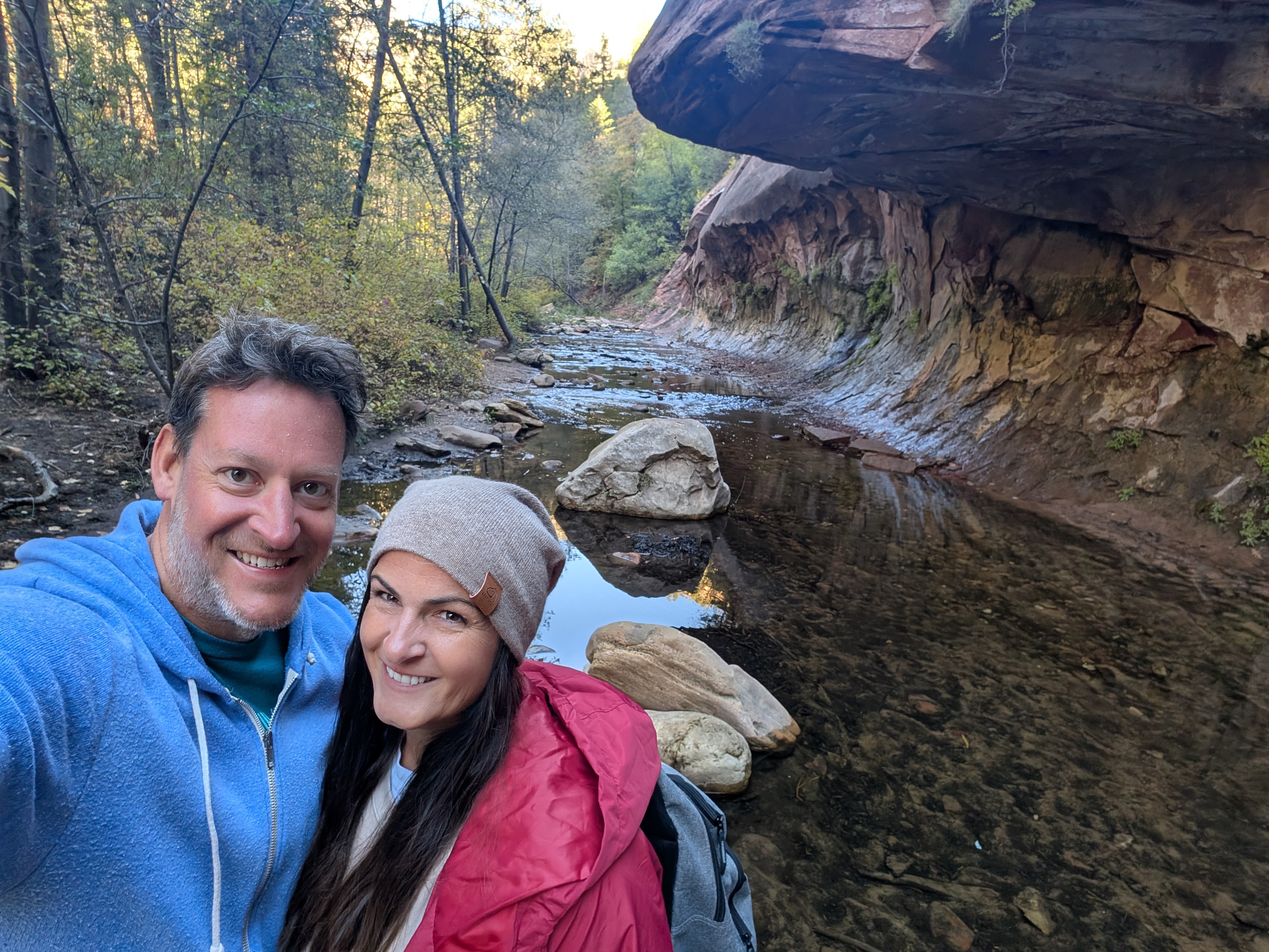 The stunning West Fork trail through Oak Creek Canyon